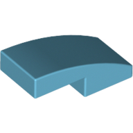Slope Curved 2 x 1 No Studs [1/2 Bow] (11477)