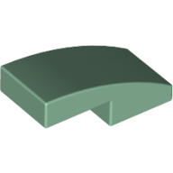 Slope Curved 2 x 1 No Studs [1/2 Bow] (11477)
