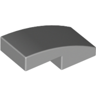 Slope Curved 2 x 1 No Studs [1/2 Bow] (11477)