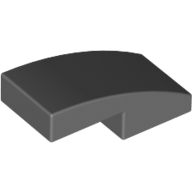 Slope Curved 2 x 1 No Studs [1/2 Bow] (11477)
