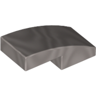 Slope Curved 2 x 1 No Studs [1/2 Bow] (11477)