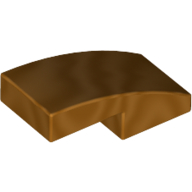 Slope Curved 2 x 1 No Studs [1/2 Bow] (11477)