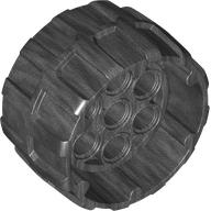 Wheel Hard Plastic, Treaded with 7 Pin Holes, Inner Ring (37mm D. x 22mm) (1148)