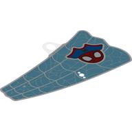 Sail with Webbings on Bright Light Blue Background, Spider-Man with Bicorn print (116026)