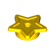 Tile, Star with Stud Holder, Pin Hole (11609)