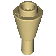 Cone 1 x 1 Inverted with Bar at Bottom (Ice Cream Cone) (11610)