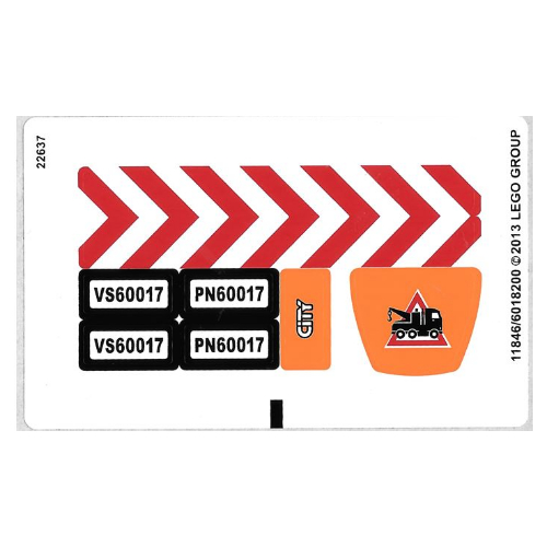 Sticker Sheet for Set 60017-1 (11846)