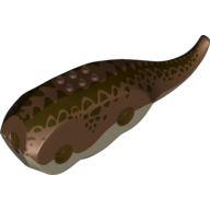 Animal Body Part, Dinosaur, Triceratops Body with Reddish Brown Top with Dark Brown Print (11893pr0001)