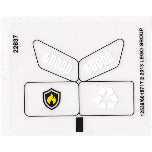 Sticker Sheet for Set 60000-1 (12539)