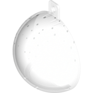 Dome Hemisphere [Bauble Half] with White Dots Print (12708pr0001)
