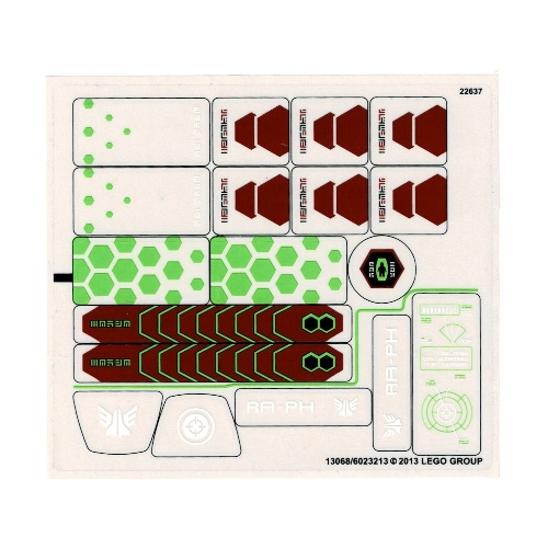Sticker Sheet for Set 70703-1 (13068)