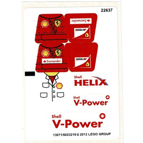 Sticker Sheet for Set 30196-1 (13071)