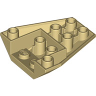 Wedge Sloped Inverted 4 x 4 Triple [4 Connections between Front Studs] (13349)