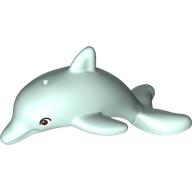 Animal, Dolphin, Jumping with Bottom Axle Holder with Brown Eyes print (13392pr0007)