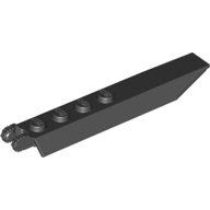 Hinge Plate 1 x 8 Locking with Angled Side Extensions, Squared Plate Underside, 7 Teeth (14137)