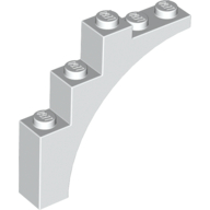Brick Arch 1 x 5 x 4 [Continuous Bow, Raised Underside Cross Supports] (14395)
