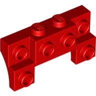 Brick Special 2 x 4 - 1 x 4 with 2 Recessed Studs and Thin Side Arches (14520)