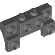 Brick Special 2 x 4 - 1 x 4 with 2 Recessed Studs and Thin Side Arches (14520)