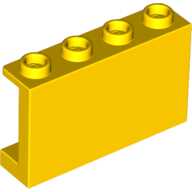 Panel 1 x 4 x 2 with Side Supports - Hollow Studs (14718)