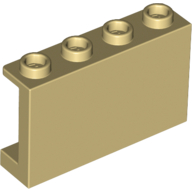 Panel 1 x 4 x 2 with Side Supports - Hollow Studs (14718)