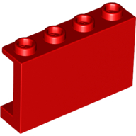Panel 1 x 4 x 2 with Side Supports - Hollow Studs (14718)