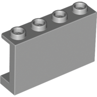 Panel 1 x 4 x 2 with Side Supports - Hollow Studs (14718)