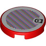 Tile Round 2 x 2 with Shy Guy, Barcode print (Sticker) (14769pr0165)