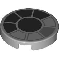 Tile Round 2 x 2 with Cockpit, Black Windows print (14769pr1305)