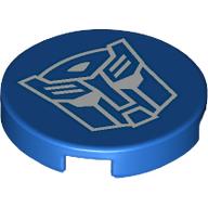Tile Round 2 x 2 with White Autotron Logo print (14769pr9960)