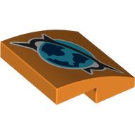 Slope Curved 2 x 2 x 2/3 with Arctic Explorer Symbol print (15068pr0075)