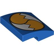 Slope Curved 2 x 2 x 2/3 with Tail's Tails print (15068pr0095)