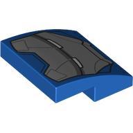 Slope Curved 2 x 2 x 2/3 with Iron Patriot Mask print (15068pr0100)