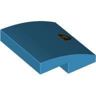 Slope Curved 2 x 2 x 2/3 with Lamborghini Badge print (15068pr0109)