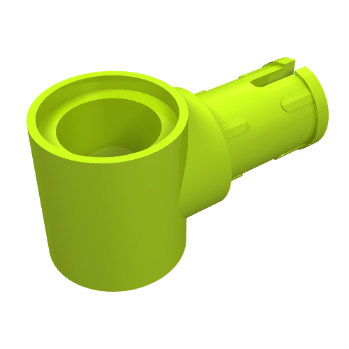 Technic Pin Connector Hub with 1 Pin with Friction Ridges Lengthwise (15100)