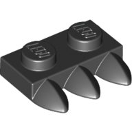 Plate Special 1 x 2 with Three Teeth [Tri-Tooth] (15208)