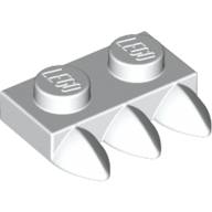 Plate Special 1 x 2 with Three Teeth [Tri-Tooth] (15208)