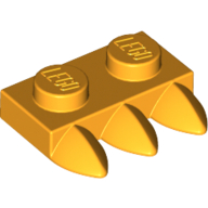 Plate Special 1 x 2 with Three Teeth [Tri-Tooth] (15208)