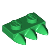 Plate Special 1 x 2 with Three Teeth [Tri-Tooth] (15208)
