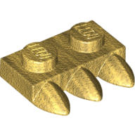 Plate Special 1 x 2 with Three Teeth [Tri-Tooth] (15208)