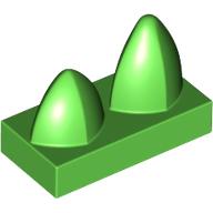 Tile Special 1 x 2 with Two Vertical Teeth / Tooth (15209)