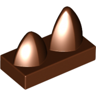 Tile Special 1 x 2 with Two Vertical Teeth / Tooth (15209)
