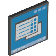 Road Sign Clip-on 2 x 2 Square [Thick Open O Clip] with Computer Screen Print (15210pr9998)