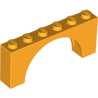 Brick Arch 1 x 6 x 2 - Thin Top without Reinforced Underside [New Version] (15254)