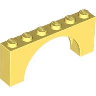 Brick Arch 1 x 6 x 2 - Thin Top without Reinforced Underside [New Version] (15254)