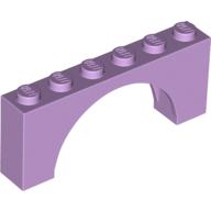 Brick Arch 1 x 6 x 2 - Thin Top without Reinforced Underside [New Version] (15254)
