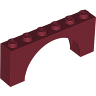 Brick Arch 1 x 6 x 2 - Thin Top without Reinforced Underside [New Version] (15254)