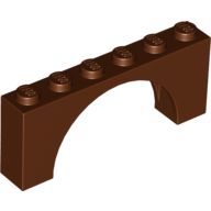 Brick Arch 1 x 6 x 2 - Thin Top without Reinforced Underside [New Version] (15254)
