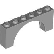 Brick Arch 1 x 6 x 2 - Thin Top without Reinforced Underside [New Version] (15254)