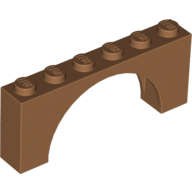 Brick Arch 1 x 6 x 2 - Thin Top without Reinforced Underside [New Version] (15254)