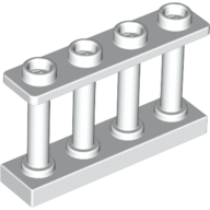 Fence Spindled 1 x 4 x 2 [4 Top Studs] (15332)